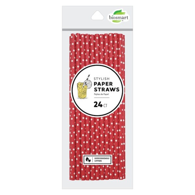 24-Count Stylish Paper Straws