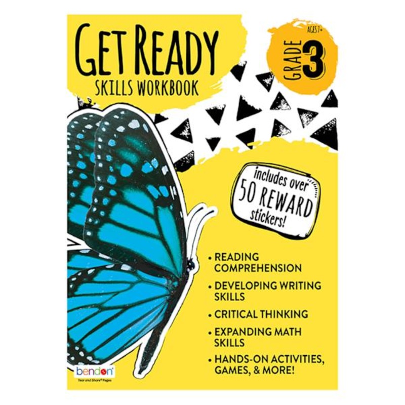 3rd Grade Workbook w/stickers