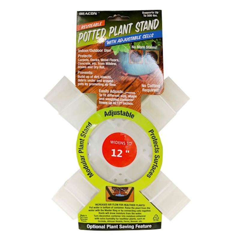 Adjustable Clear Plant Stand 12″