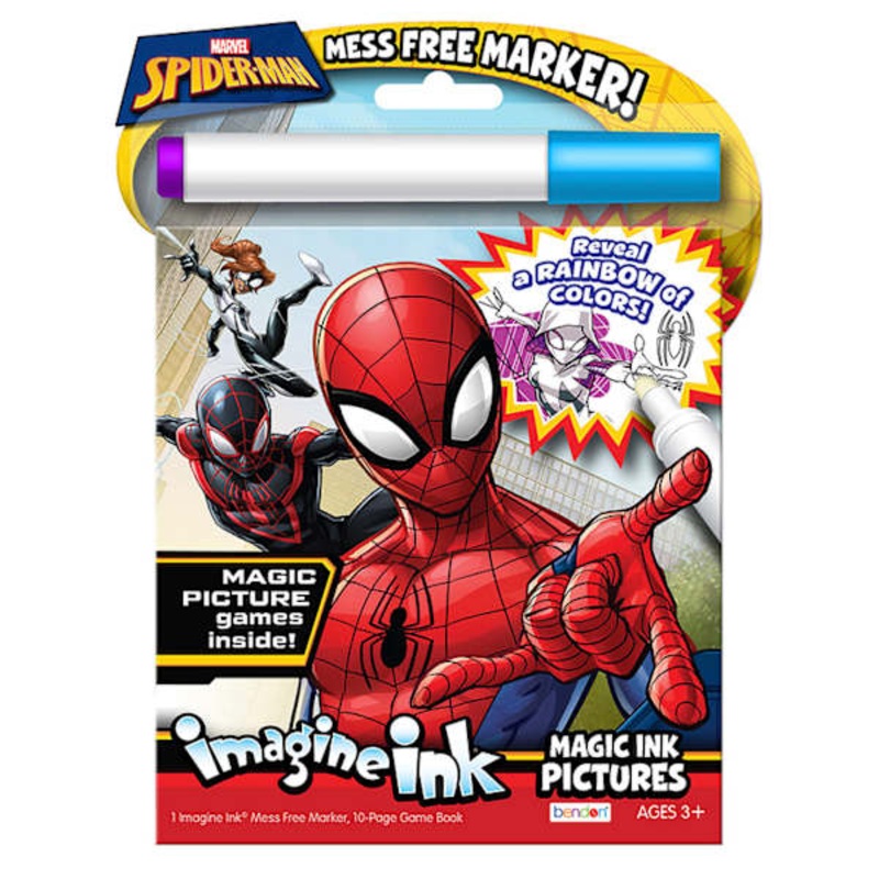 Spider-Man 10-Page Imagine Ink Game Book