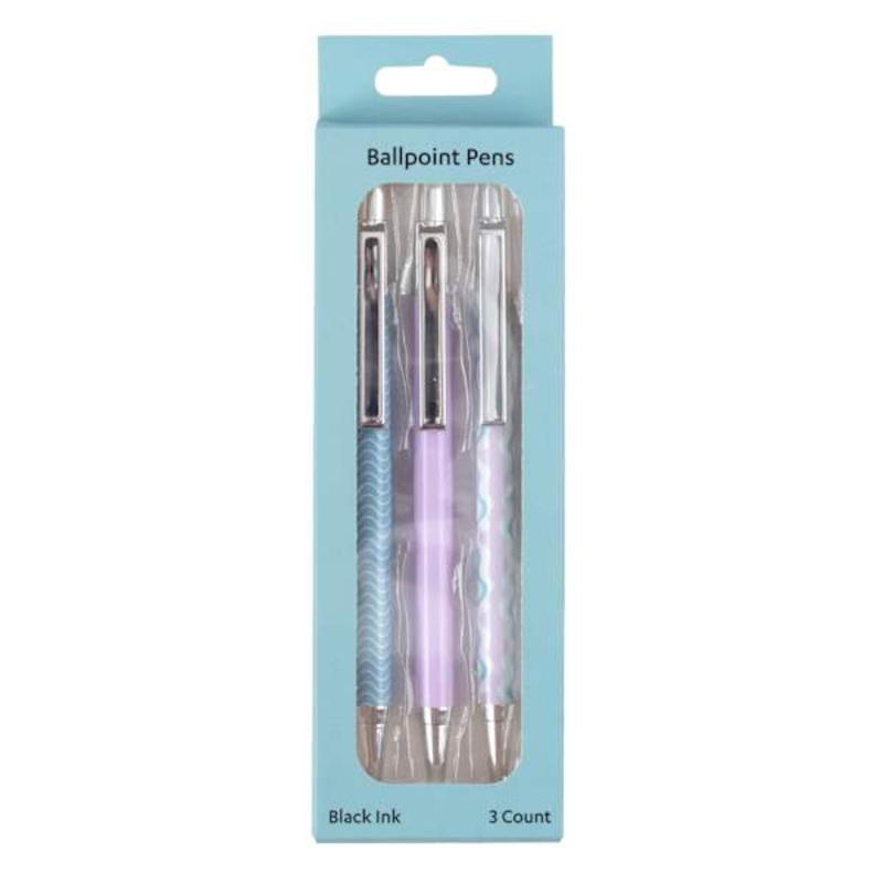 Value Table 1 Ballpoint Pen 3 Pack – Blue