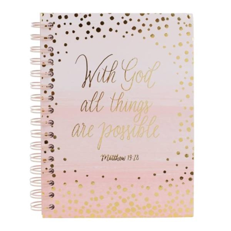 With God All Things Are Possible Chunky Spiral