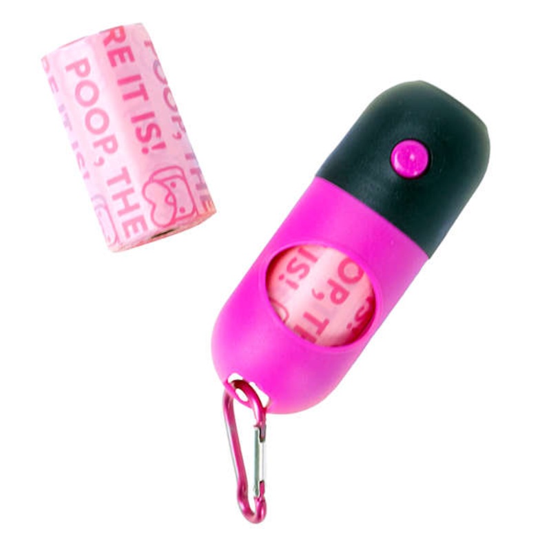 2-In-1 Flashlight & Pet Bag Dispenser, Assorted Colors