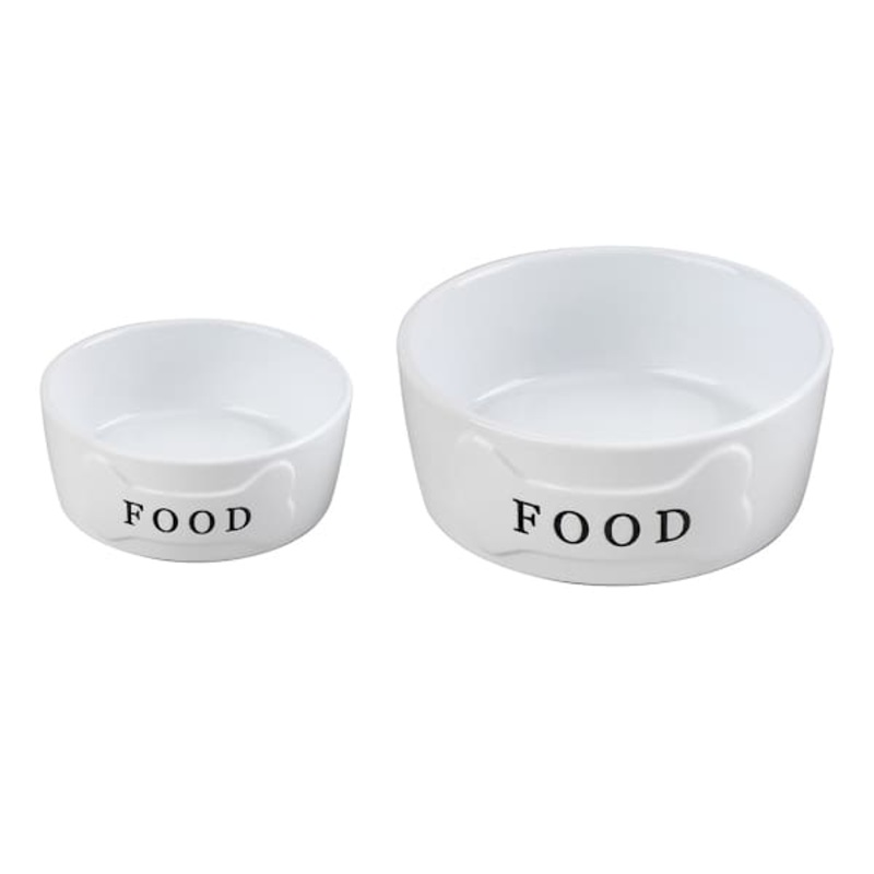 24oz Ceramic Food Dog Bowl M
