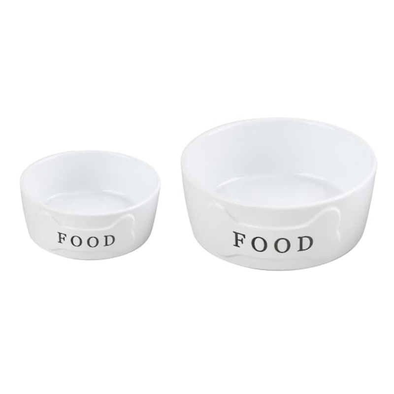 64oz Ceramic Food Dog Bowl L
