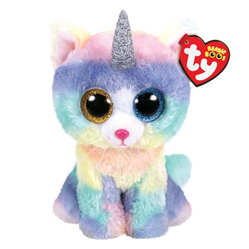 Ty Beanie Boos Heather The Unicorn Cat