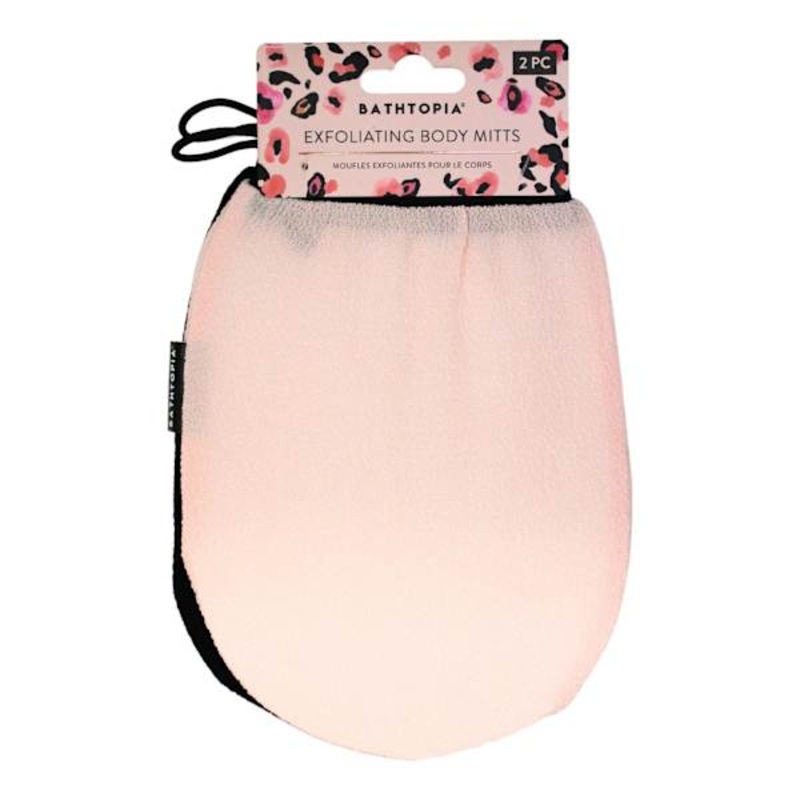 2Pc Bathtopia Exfoliating Mitts