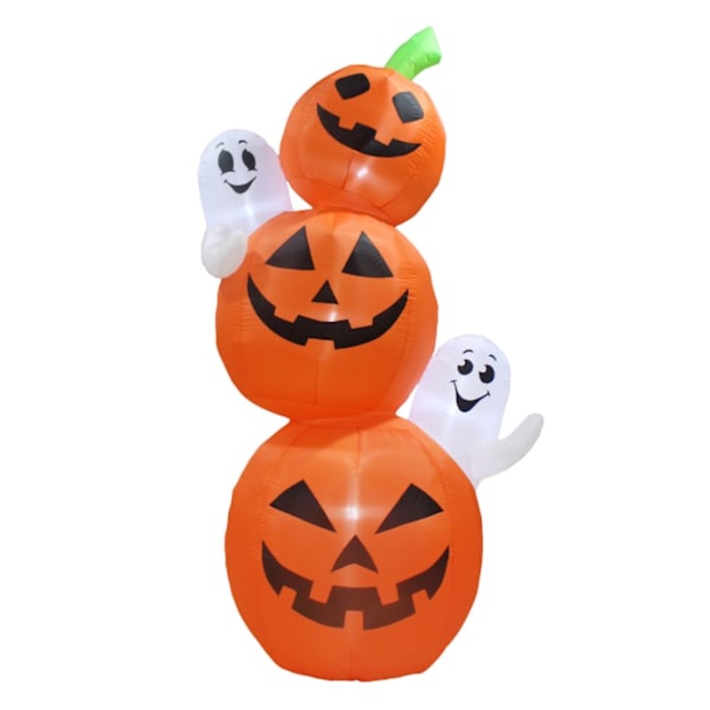 10ft Giant Jack-o’-Lantern & Ghost Stack Halloween Inflatable