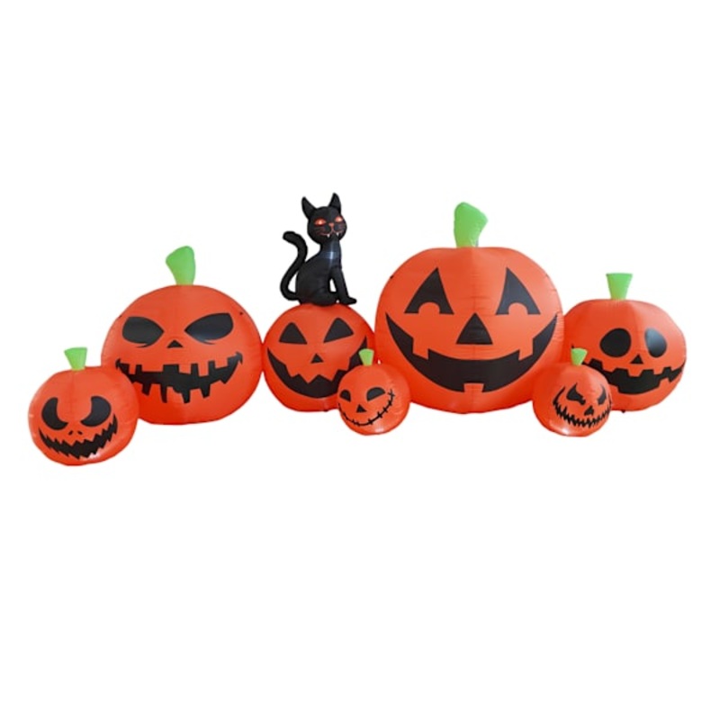 15ft Wide Giant Pumpkin Patch Halloween Inflatable