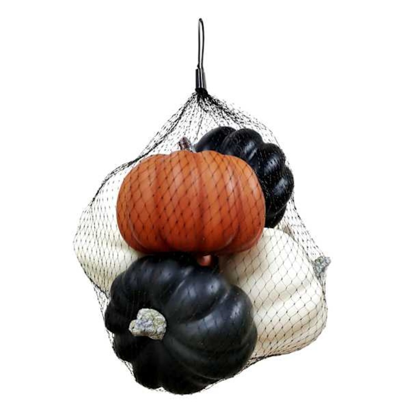 6-Count Black, Orange & White Pumpkin Scatters