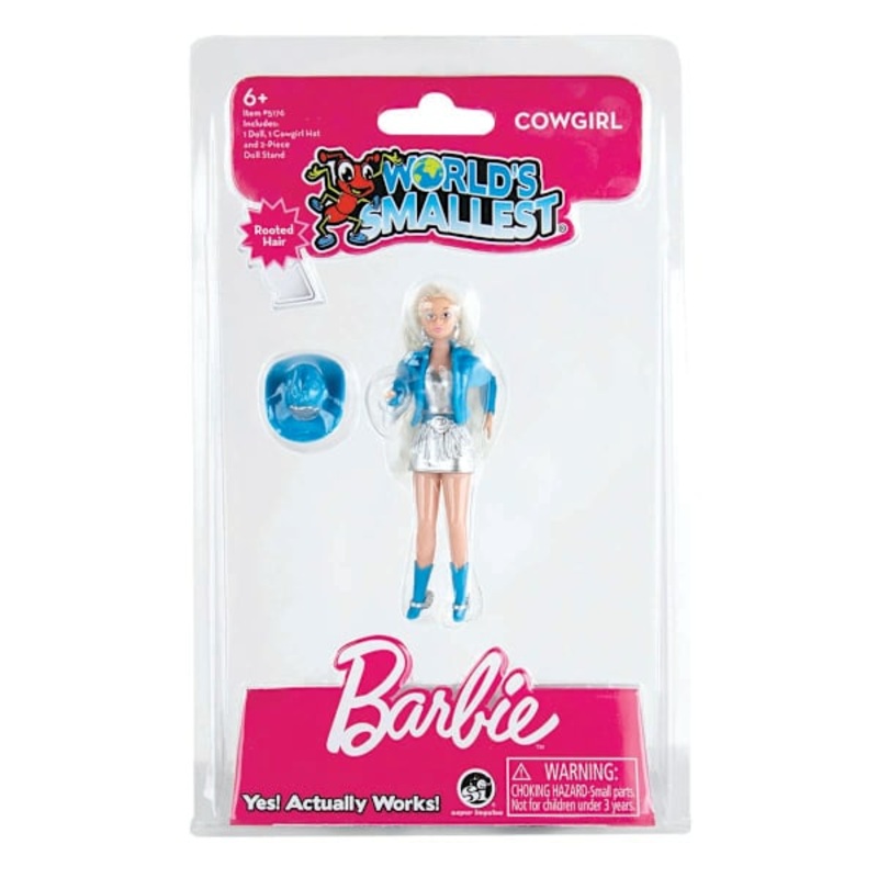 Worlds Smallest Posable Barbie Rollerblade Cowgirl
