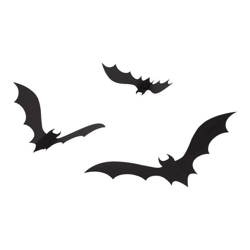 Adhesive Bats Halloween Decor 24 Pack