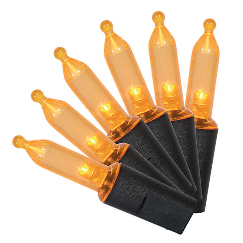 70-Count UL LED Orange Mini Lights