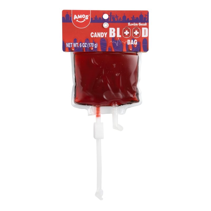 Amos Zombie Snack Candy Blood Bag