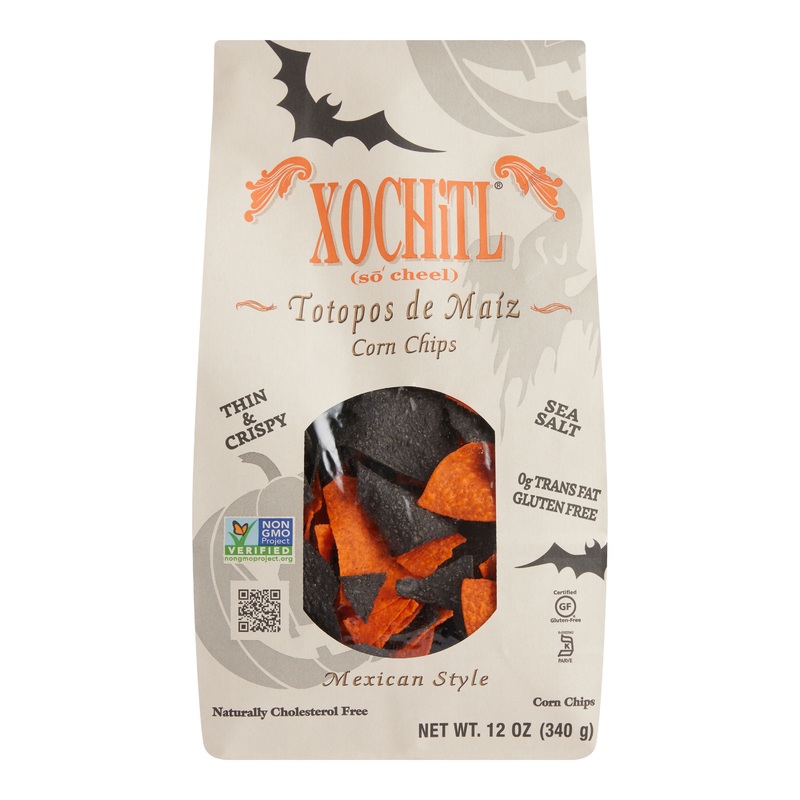 Xochitl Halloween Black and Orange Tortilla Chips