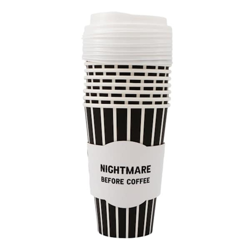 8-Count Nightmare Before Coffee Hot Cups