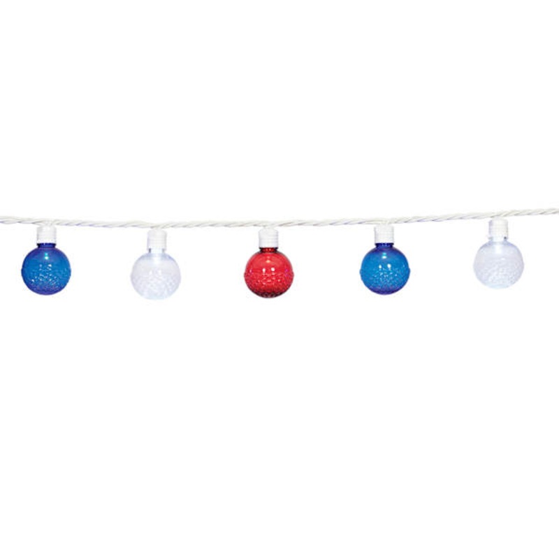 20-Count LED Patriotic Globe Lights