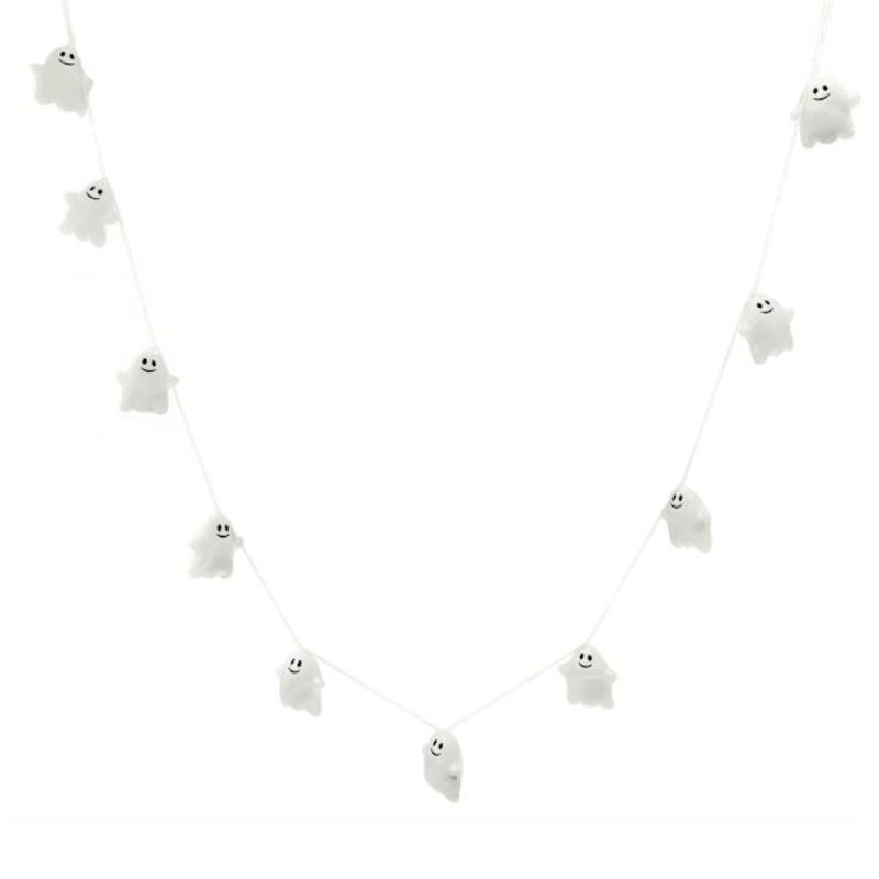 White Ghost Garland, 5′