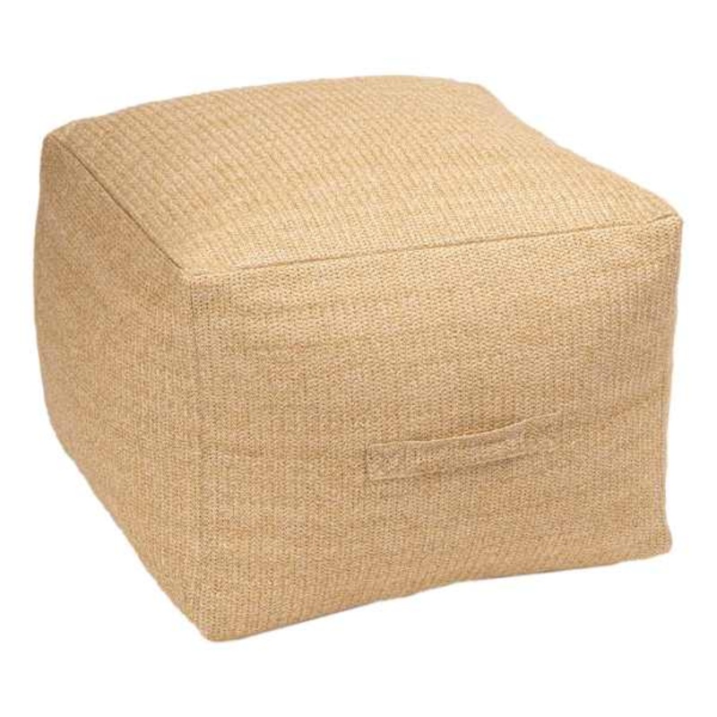 Brown Hermosa Outdoor Pouf, 20″