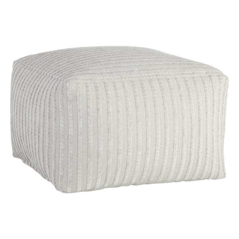 Bubble Dot Pouf, Light Grey