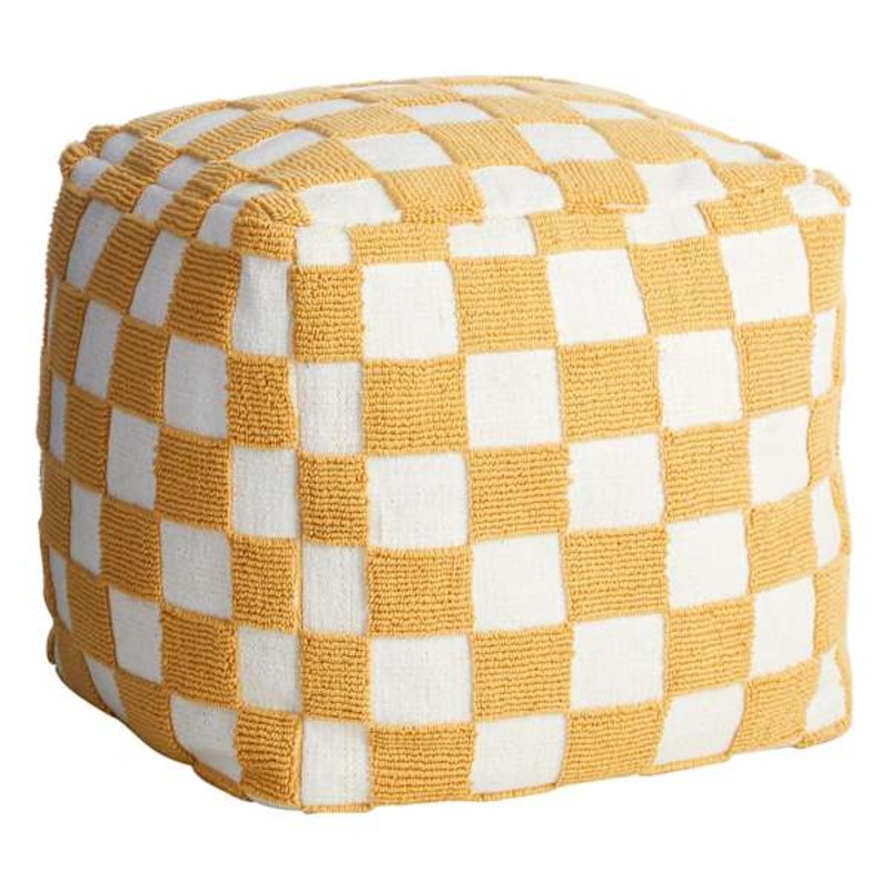 Cadence Pouf, Mustard