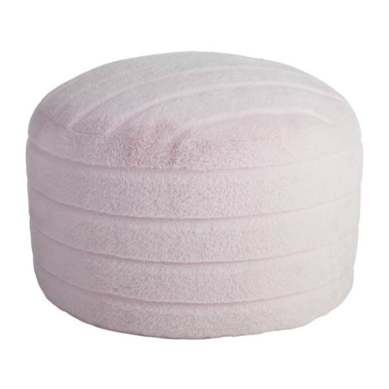 Channeled Pouf, Lavender