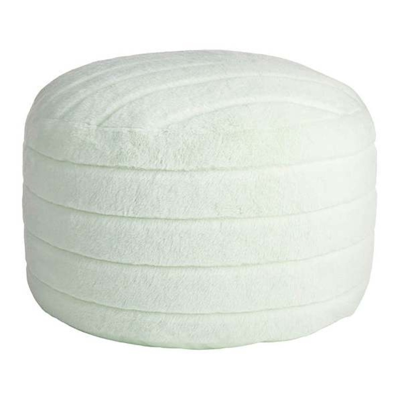 Channeled Pouf, Mint