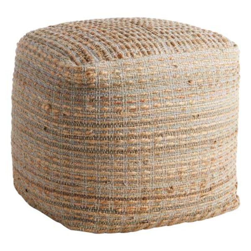 Honeybloom Conley Pouf, Tan