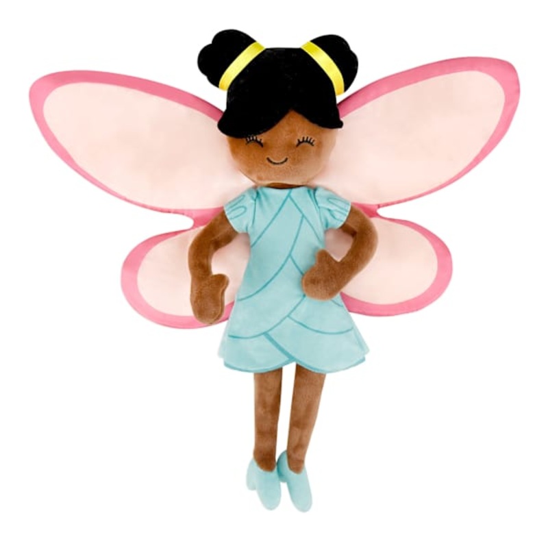 Tiny Dreamers Blue Dress Fairy Pillow, 18″