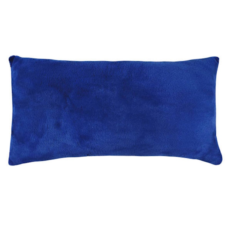 Tiny Dreamers Blue Faux Fur Body Pillow, 18×36