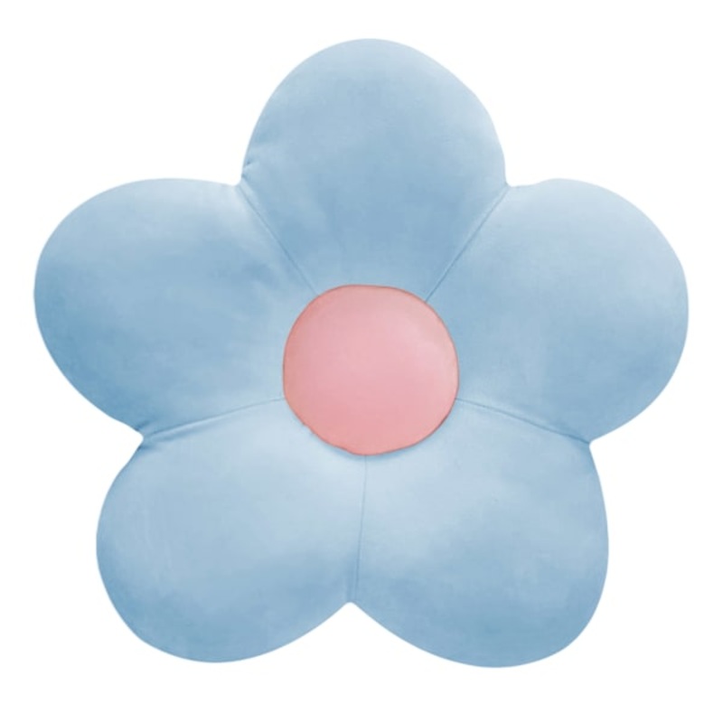 Tiny Dreamers Blue Fragrant Floral Shaped Pillow, 14″