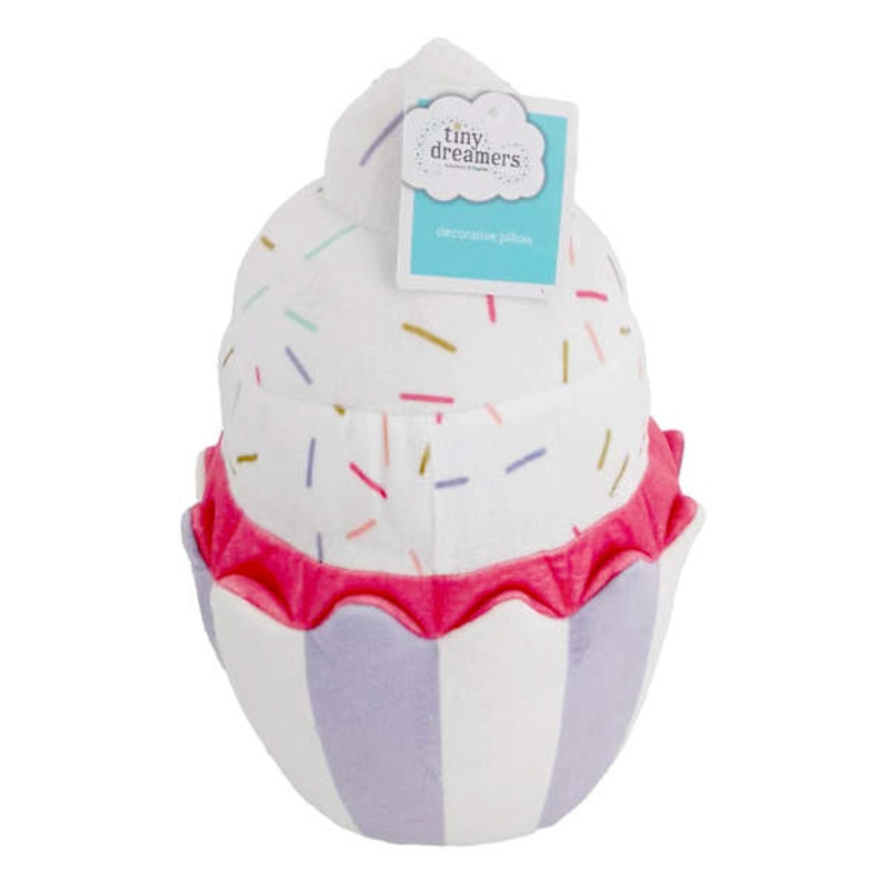 Tiny Dreamers Cupcake Shaped Pillow, 10×12