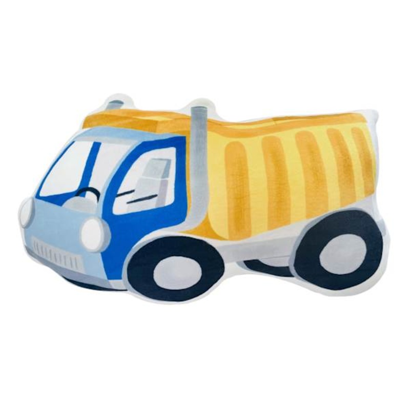 Tiny Dreamers Dump Truck Plush Throw Pillow, 11×16