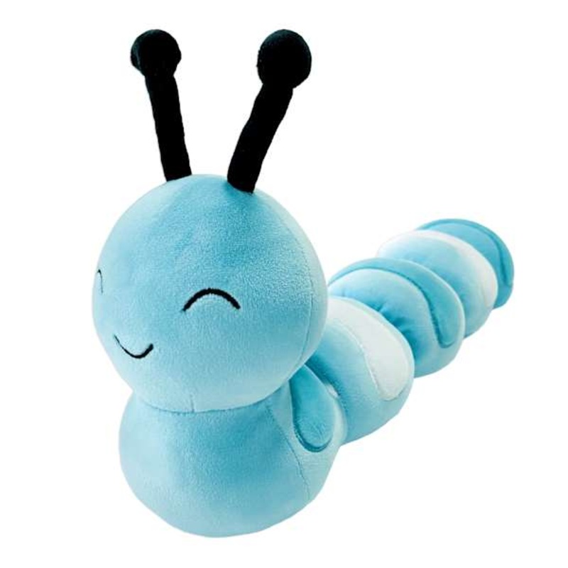 Tiny Dreamers Fairy Garden Blue Caterpillar Pillow, 13″