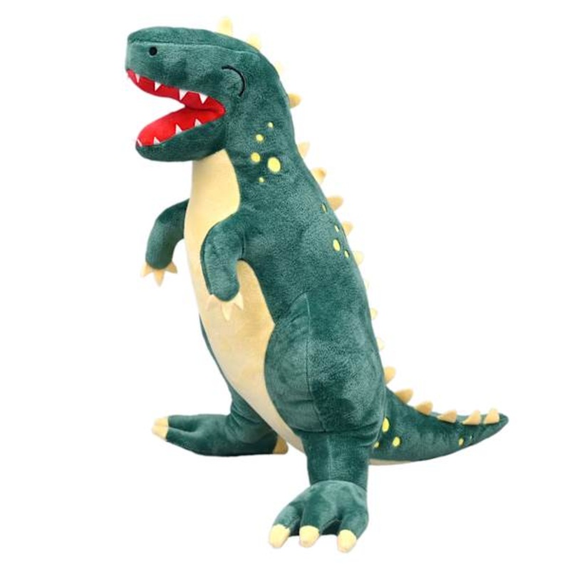 Tiny Dreamers Green T-Rex Dinosaur Shaped Pillow