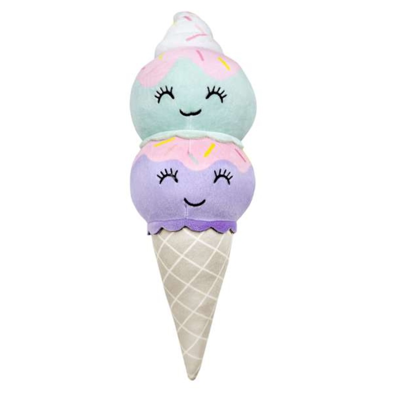 Tiny Dreamers Ice Cream Cone Shaped Pillow, 16″