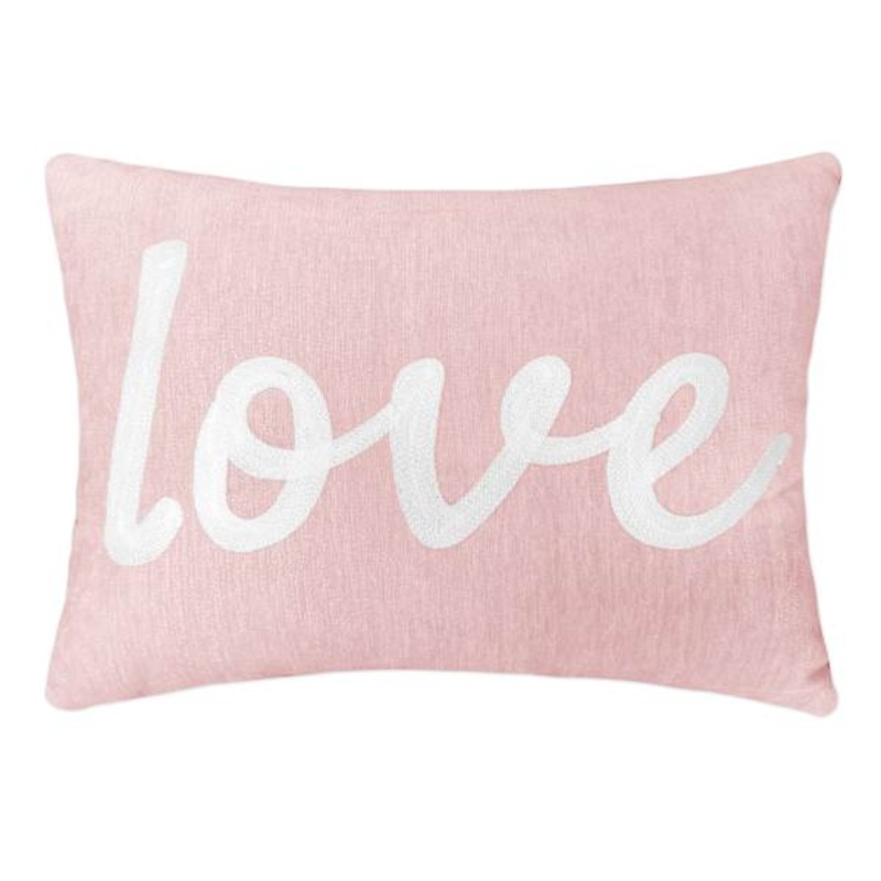 Tiny Dreamers Love Script Throw Pillow, 12×16