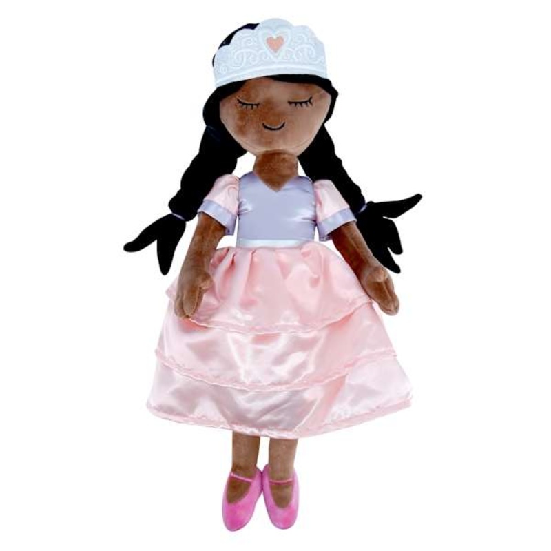 Tiny Dreamers Pink Dress Princess Pillow, 19″