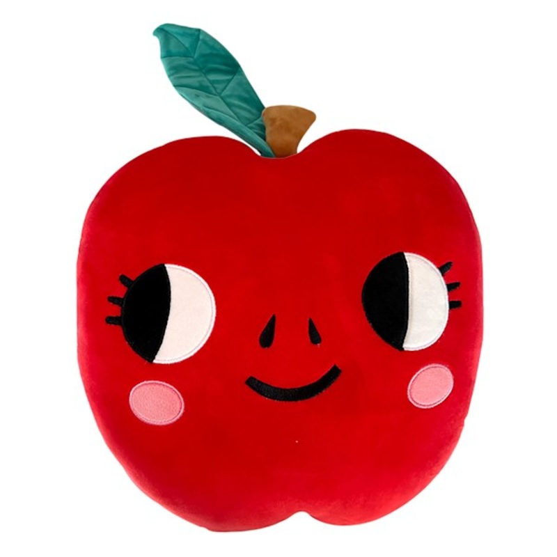 Tiny Dreamers Plush Apple Throw Pillow, 14″
