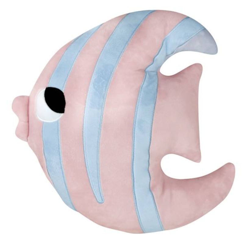 Tiny Dreamers Plush Friendly Fish Throw Pillow, 15.7″
