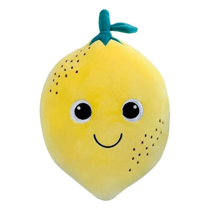 Tiny Dreamers Plush Happy Lemon Throw Pillow, 10×14