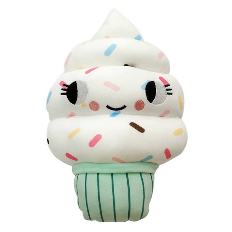 Tiny Dreamers Plush Ice Cream Swirl Throw Pillow, 12×5