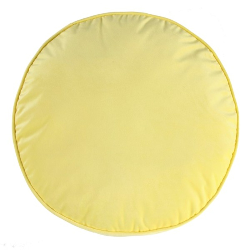 Tiny Dreamers Sophia Yellow Round Floor Cushion, 22″