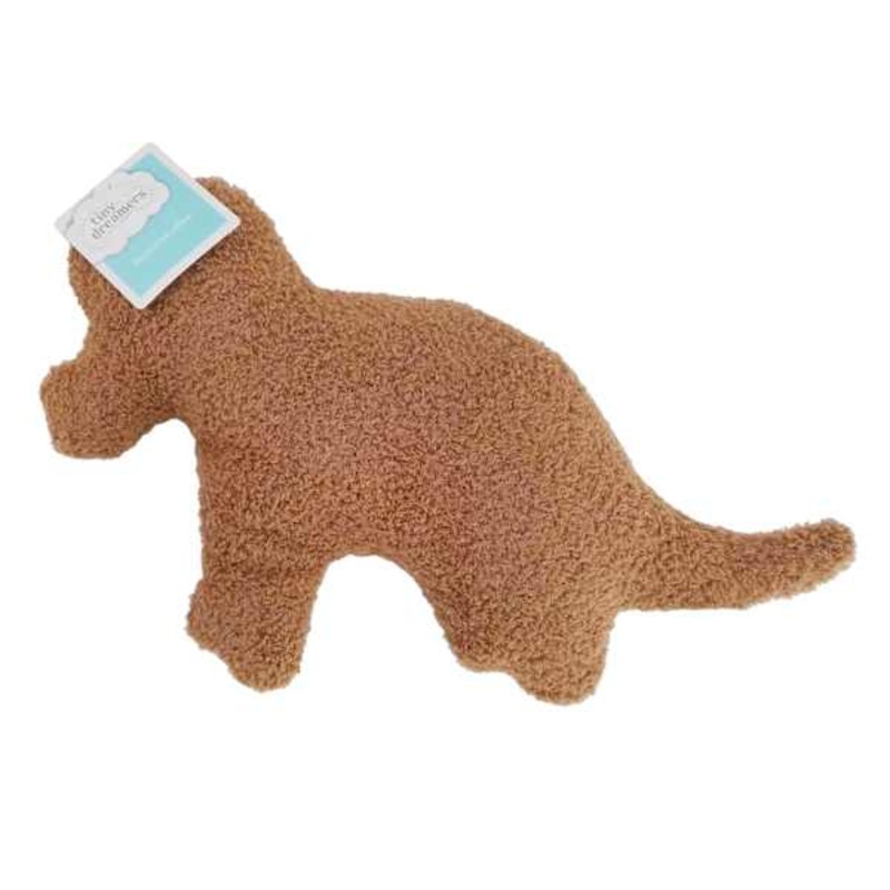 Tiny Dreamers Triceratops Dinosaur Nugget Shaped Pillow, 10×12