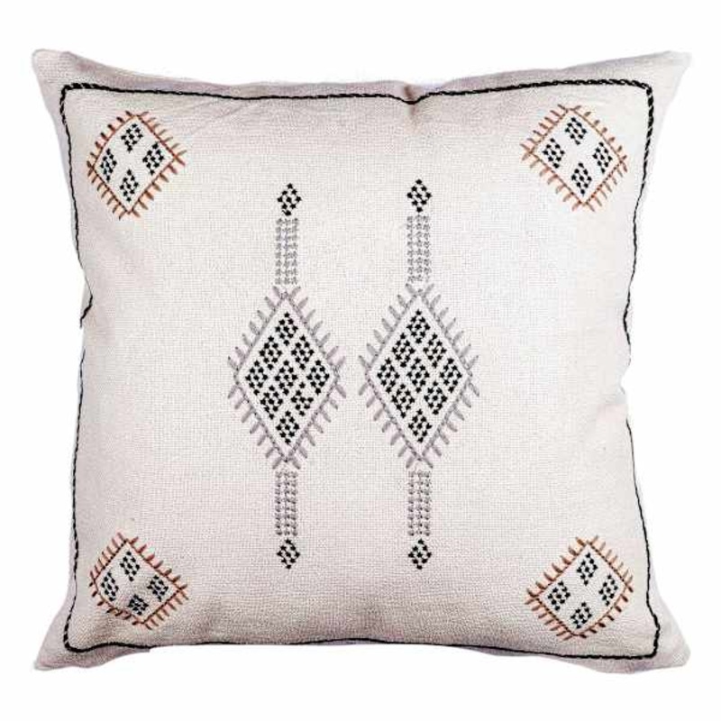 2-Pack Aztec Embroidered Throw Pillows, 20″