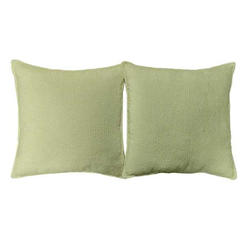 2-Pack Green Textured Chenille Throw Pillows, 18″