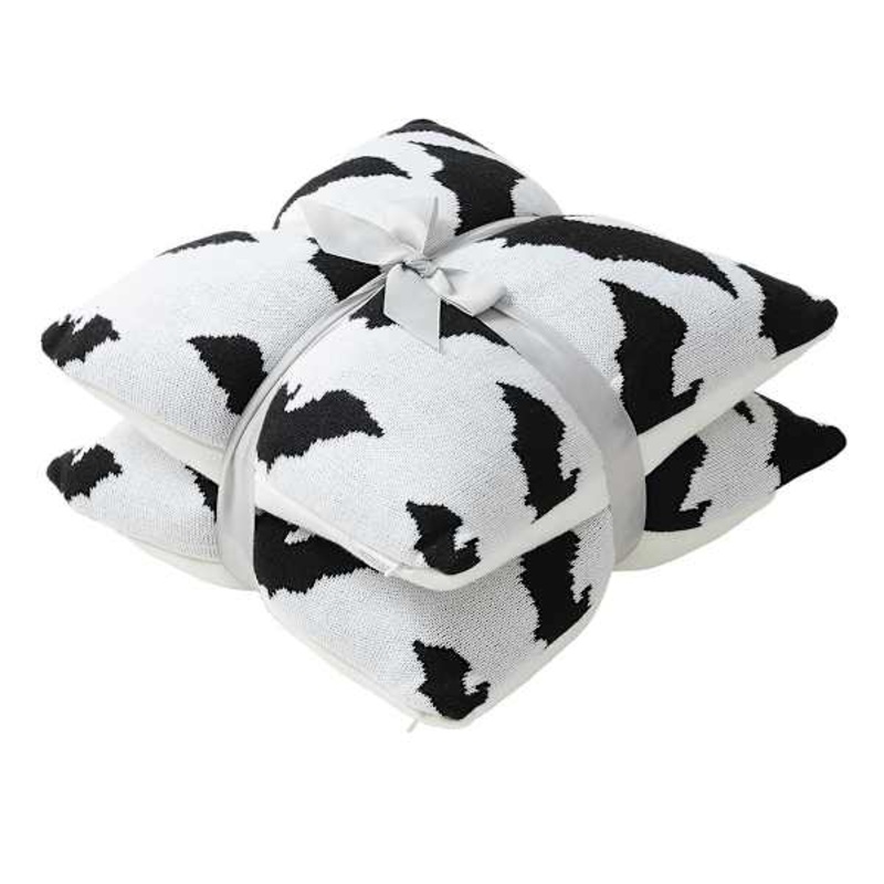 2-Pack Knit Bat Throw Pillow, 18″