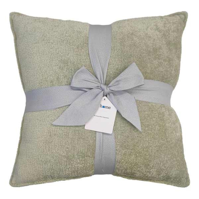 2-Pack Pear Green Textured Chenille Throw Pillows, 18″