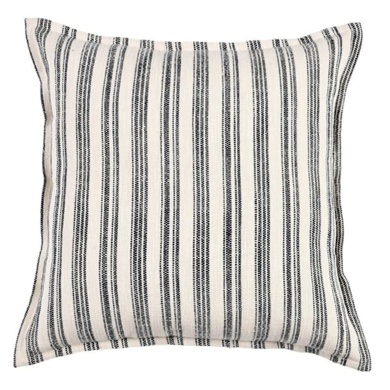 2-Pack Striped Woven Throw Pillow with Flange, 24″