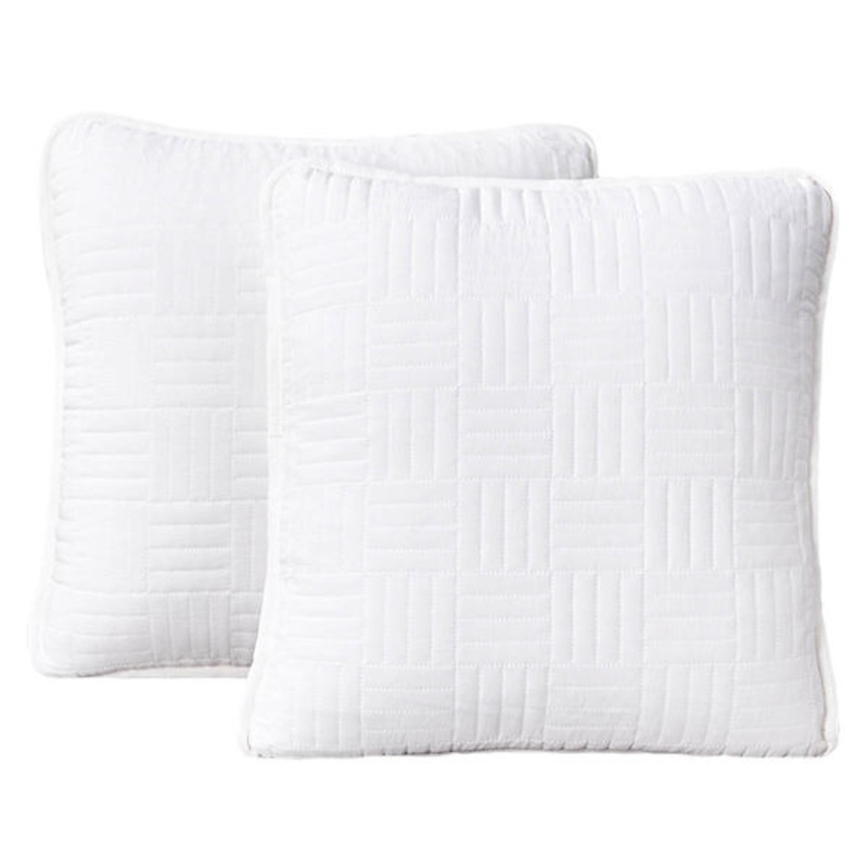 Crosby St. 2-Pack White Washed Microfiber Pillows, 18″